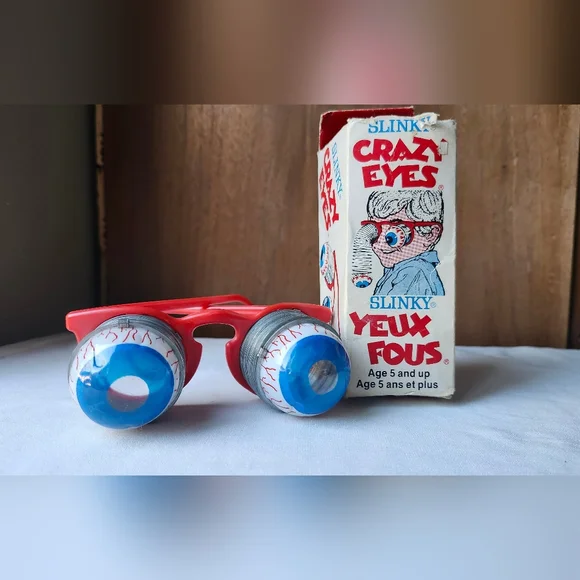 Vintage Childrens SLINKY Crazy Eyes With Box - Picture 7 of 14